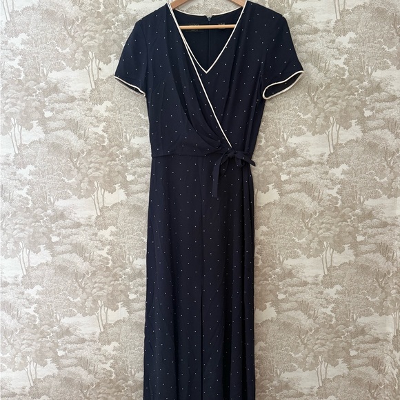 Dana Buchman Dresses & Skirts - Vintage 100% Silk Dana Buchman Navy Maxi Dress